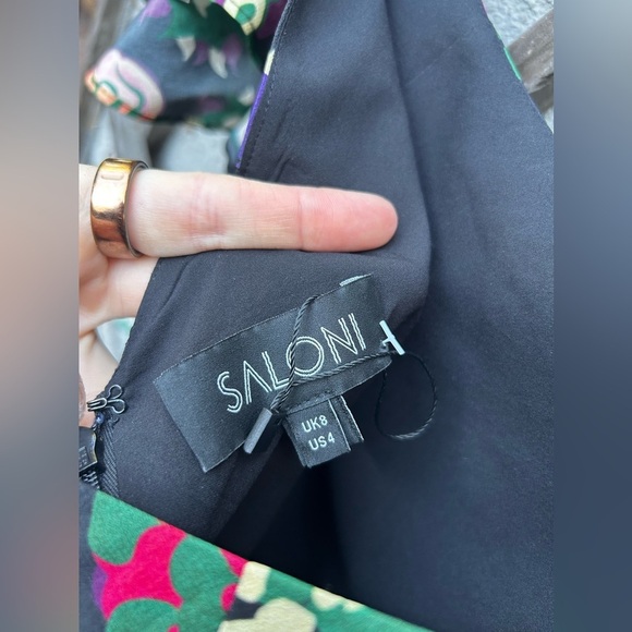 SALONI Daphne Floral Silk Maxi Dress - Picture 6 of 10